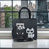 Karl Lagerfeld Maybelle Crossbody Shoulder Bag With Dust Bag (Black - 465)